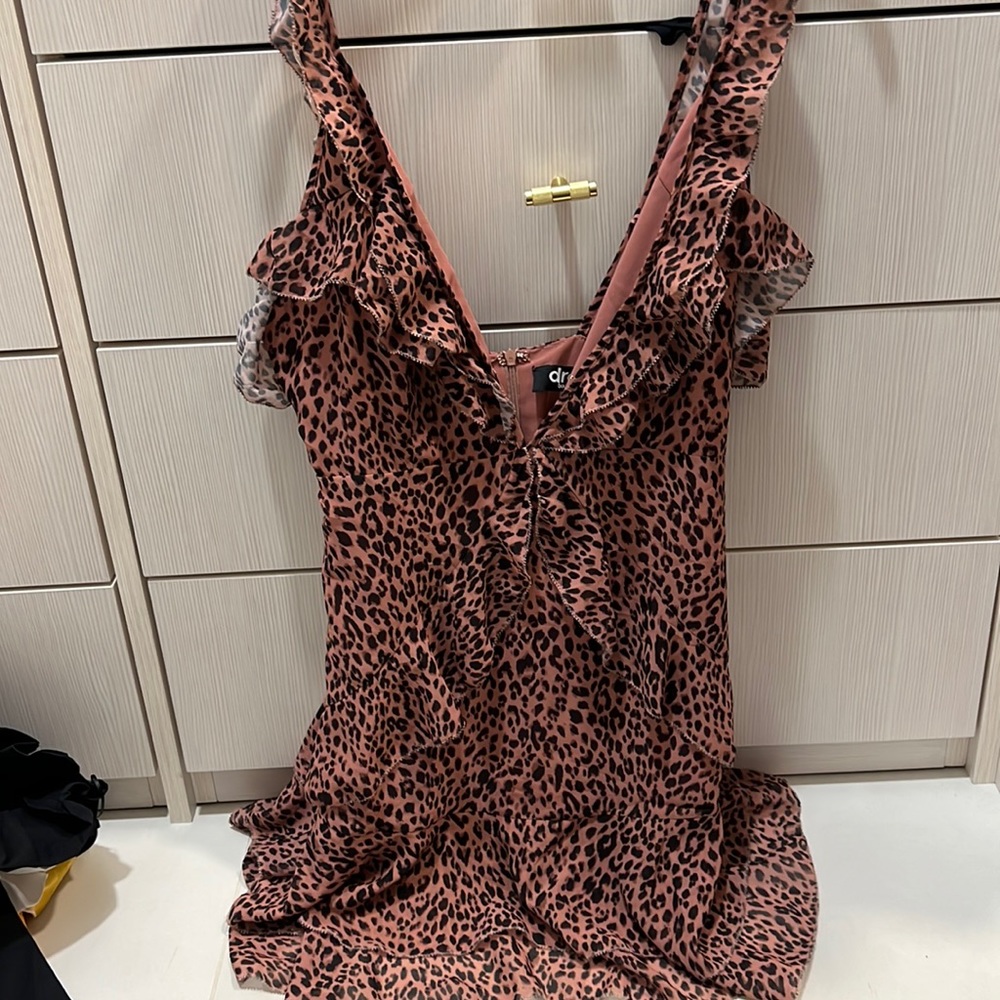 Cheetah blush pink dress